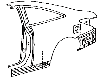 Toyota 61612-AA040 Panel, Quarter, LH