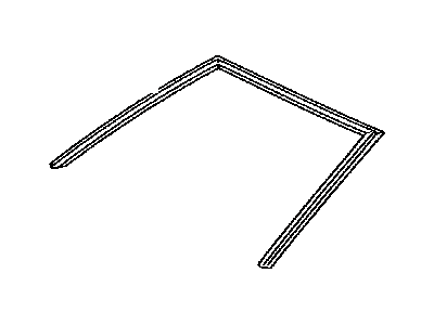 Toyota 75531-06080 Moulding, Windshield, Outer Upper