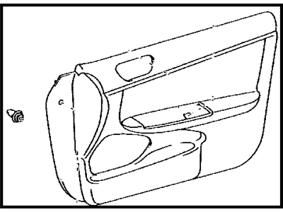 Toyota 67620-AA390-E0 Board Sub-Assy, Front Door Trim, LH