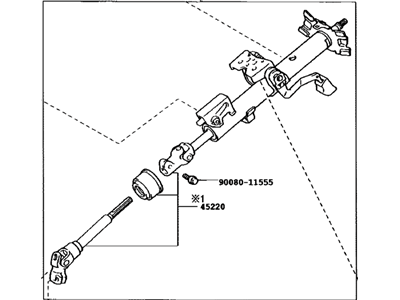 Toyota 45250-06340 Column Assy, Steering