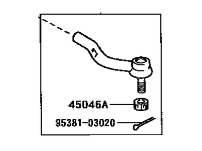 Toyota 45470-09010 Rod Assy, Tie, LH