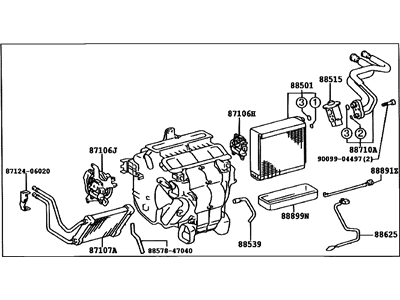 Toyota 87050-06222 Radiator Assy, Air Conditioner