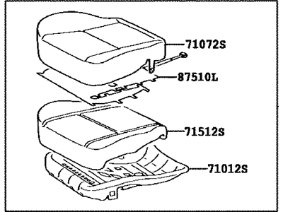 Toyota 71420-AA230-E0 Cushion Assembly, Front Seat, LH