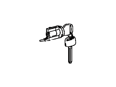 Toyota 69057-06010 Cylinder & Key Set, Ignition Switch Lock