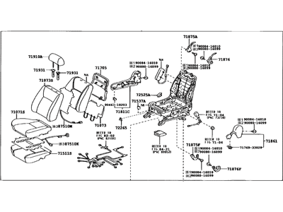 Toyota 71100-06802-E0 Seat Assy, Front RH