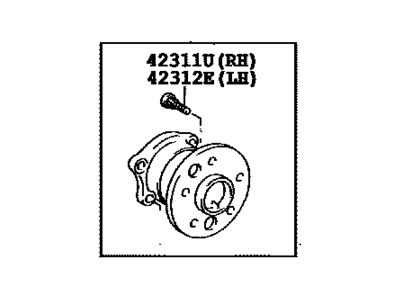 2007 Toyota Solara Wheel Bearing - 42460-06021