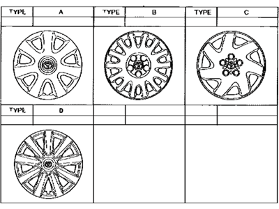 Toyota 42621-AA080 Wheel Cap