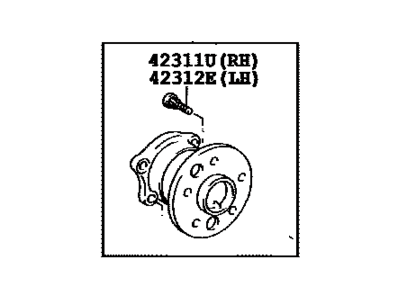 2009 Toyota Avalon Wheel Bearing - 42450-06021