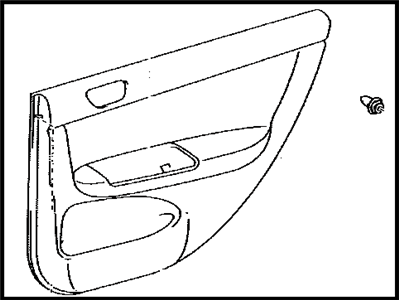 Toyota 67630-AA120-K0 Board Sub-Assy, Rear Door Trim, RH