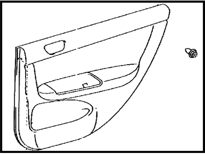 Toyota 67640-AA120-E0 Board Sub-Assy, Rear Door Trim, LH