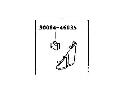 Toyota 67491-AA040 Garnish, Front Door Lower Frame Bracket, RH