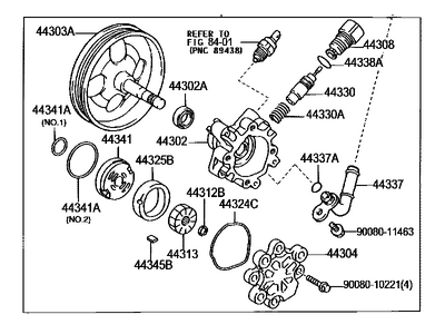 Toyota 44310-06071 Pump Assembly, VANE