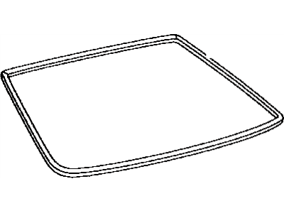 Toyota 75573-47040 Moulding, Back Window, Outside