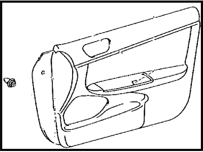 Toyota 67610-AA422-K0 Board Sub-Assy, Front Door Trim, RH