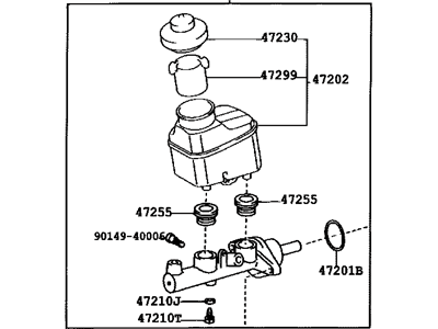 Toyota Solara Brake Master Cylinder - 47201-33230