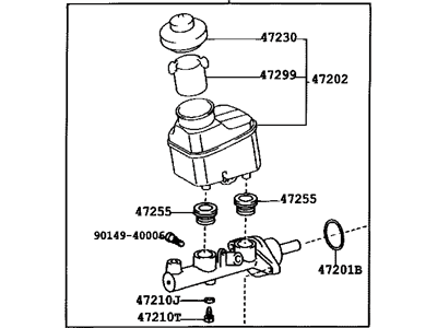 2006 Toyota Solara Master Cylinder Repair Kit - 47201-33230