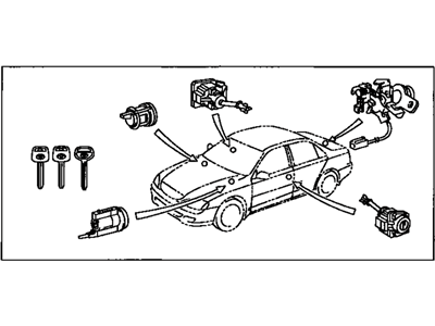 2005 Toyota Camry Door Lock Cylinder - 69005-06010