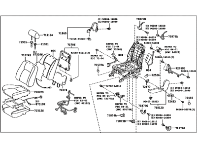 Toyota 71200-AAA80-E3 Seat Assembly, Front LH