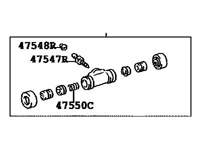 2004 Toyota Camry Wheel Cylinder - 47550-06050