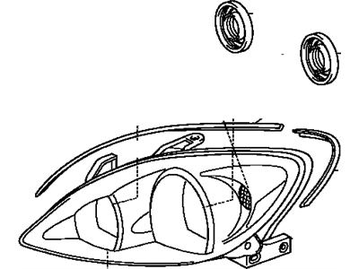 2003 Toyota Camry Headlight - 81130-AA070