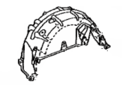 Toyota 65637-08011 Liner, Rear Wheel HOUS