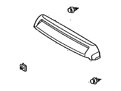 Toyota 76180-0C020 BULGE Assembly, Hood