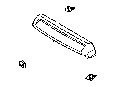 Toyota 76180-0C030-B1 BULGE Assembly, Hood