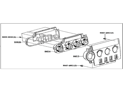 Toyota 84010-0CC82 Control & Panel Assembly