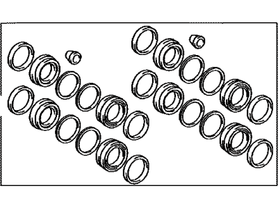 Toyota 04478-0C050 Cylinder Kit, Disc Brake, Front