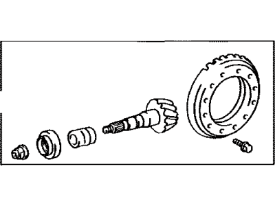 Toyota 41201-09750 Final Gear Kit, Differential, Rear