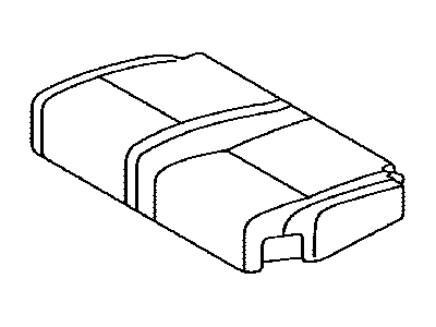 Toyota 71076-0C140-E1 Rear Seat Cushion Cover, Left (For Separate Type)