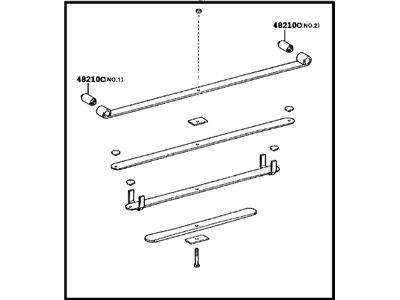 Toyota 48210-0C200 Spring Assembly, Rear RH