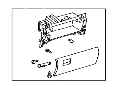 2009 Toyota Sequoia Glove Box - 55320-0C012-B0