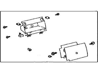 Toyota 55042-0C020-C0 Door Sub-Assembly, Instrument