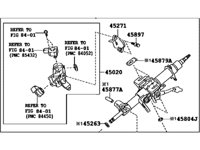 Toyota Sequoia Steering Column - 45250-0C196