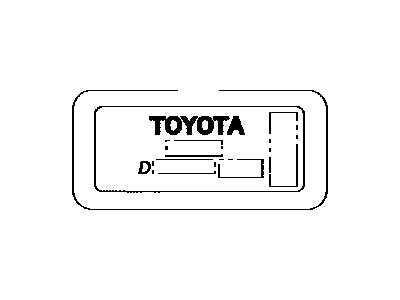 Toyota 16448-0S010 Label, Radiator CAUT
