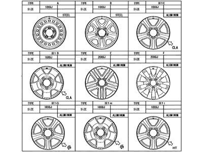 Toyota 42601-0C030 Wheel, Disc