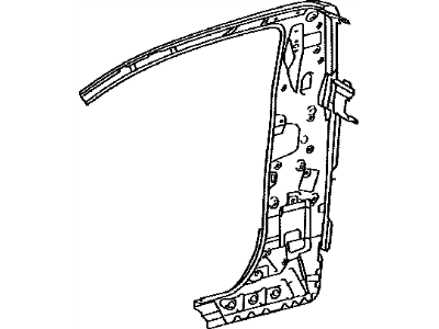 Toyota 61503-0C901 Reinforcement Sub-Assy, Quarter Lock Pillar, RH