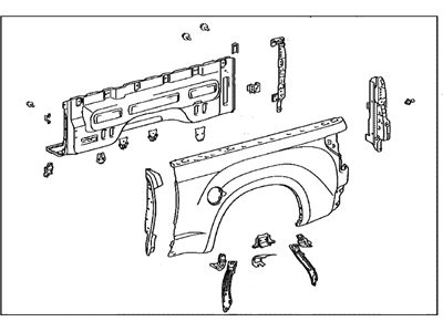 Toyota 65600-0C162 Panel Assembly, Rr Body