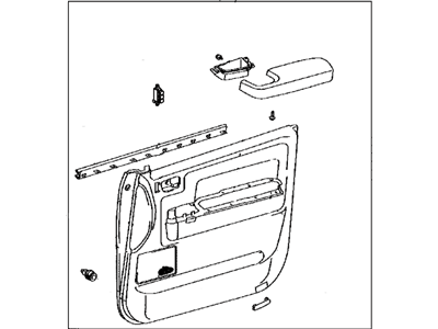 Toyota 67610-0C401-E0 Panel Assembly, Front Door