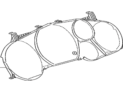 Toyota 83852-0CM10 Glass, Combination Meter