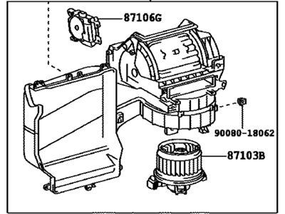 Toyota 87130-0C051 Blower Assembly