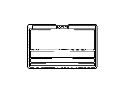 Toyota 36369-0C020 Label, Transfer Information