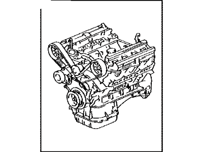 Toyota 19000-0S090 Engine Assembly, Partial