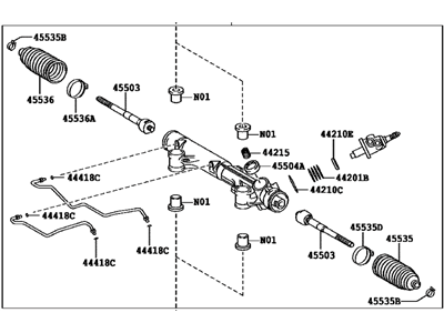 2013 Toyota Tundra Rack And Pinion - 44250-0C110