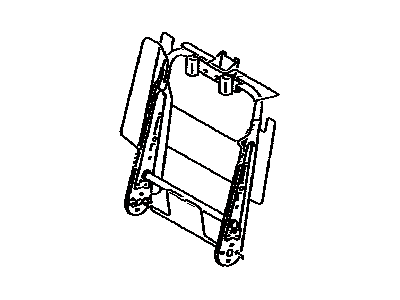 Toyota 71017-0C070 Frame Sub-Assy, Rear Seat Back, RH