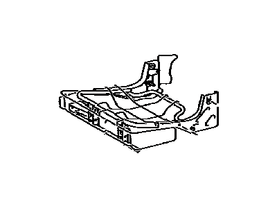 Toyota 71015-0C060 Frame Sub-Assy, Rear Seat Cushion, RH