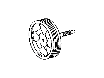 Toyota 44303-0C060 Shaft Sub-Assy, W/Pulley
