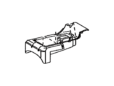 Toyota 71753-0C040-E0 Tray, Front Seat Under