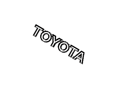 Toyota 75444-0C010 Back Door Name Plate, No.2